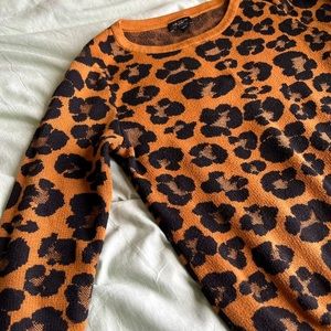 Xs Ann Taylor Cheetah Print Sweater